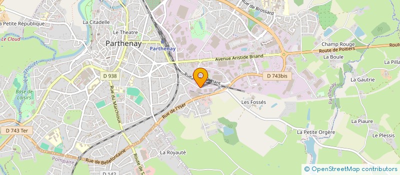 localisation de l'entreprise SOGEM GE à PARTHENAY