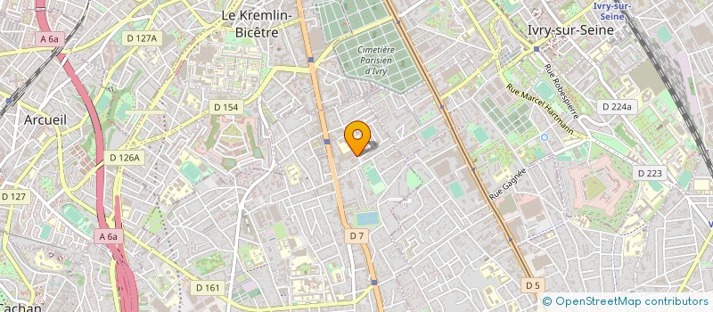 localisation de l'entreprise SOGEMA à VILLEJUIF