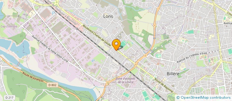 localisation de l'entreprise SOGEMAC SOC GEN MACONNERIE  LONS