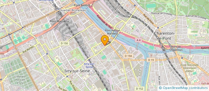 localisation de l'entreprise SOGEMAD à IVRY-SUR-SEINE