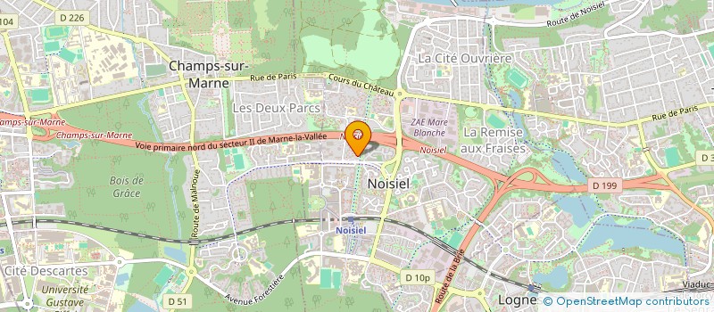 localisation de l'entreprise SOGEMAR à NOISIEL