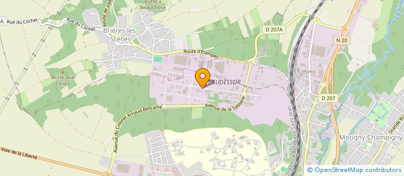 localisation de l'entreprise SOGEMAT SERVICE à ETAMPES