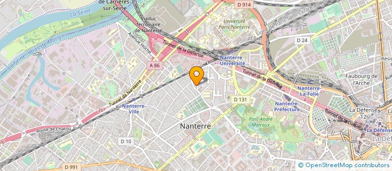 localisation de l'entreprise SOGENA S A R L à NANTERRE