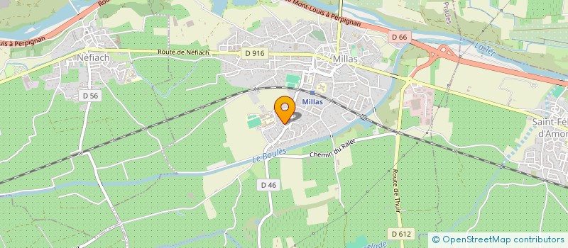 localisation de l'entreprise SOGENNEF  MILLAS