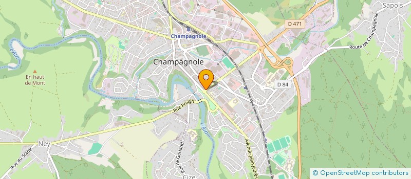 localisation de l'entreprise SOGENOT  CHAMPAGNOLE