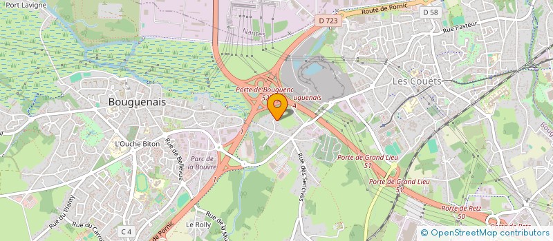 localisation de l'entreprise SOGEO à BOUGUENAIS