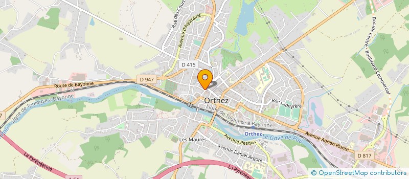 localisation de l'entreprise SOGEO à ORTHEZ