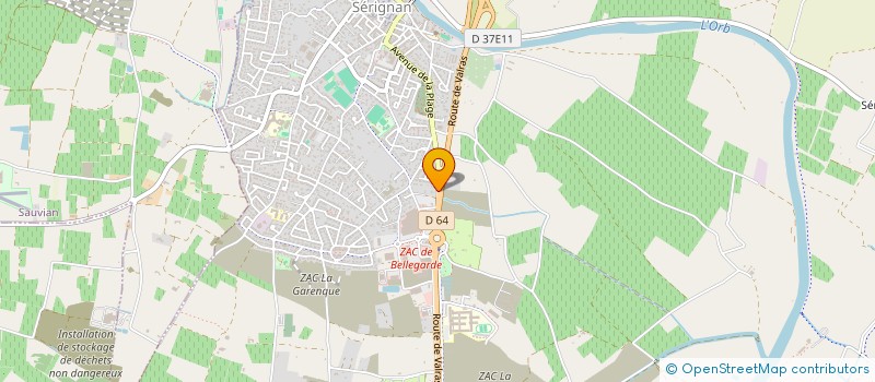 localisation de l'entreprise SOGEO à SERIGNAN