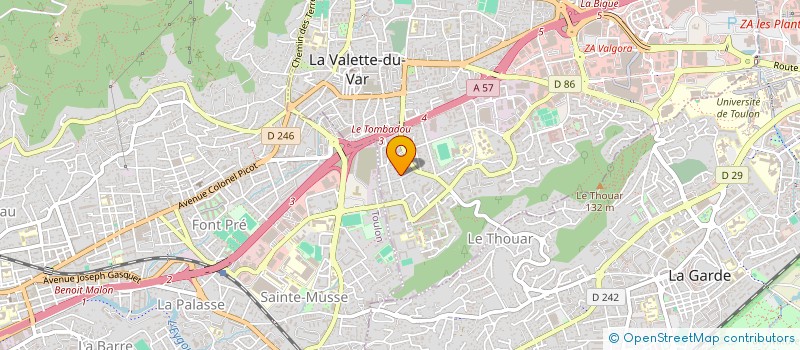 localisation de l'entreprise SOGEOVIAL à LA VALETTE-DU-VAR