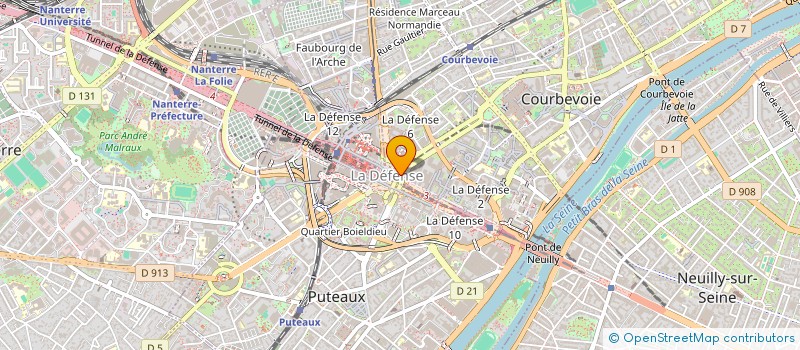localisation de l'entreprise SOGEP à COURBEVOIE