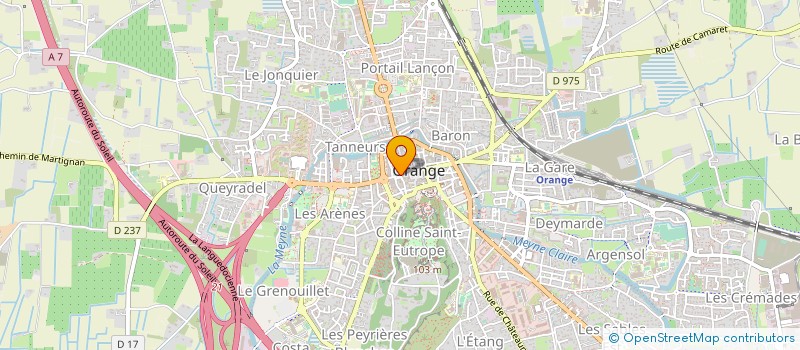 localisation de l'entreprise SOGEPAN à ORANGE