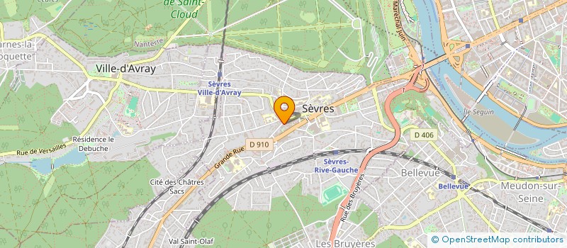 localisation de l'entreprise SOGEPARS  SEVRES