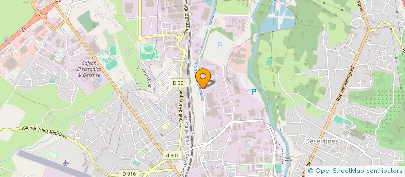 localisation de l'entreprise SOGEPIL  MONTLUCON