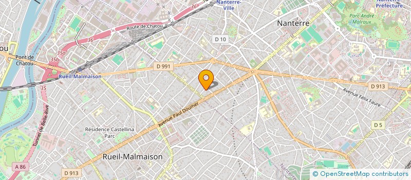 localisation de l'entreprise SOGEPRO à NANTERRE