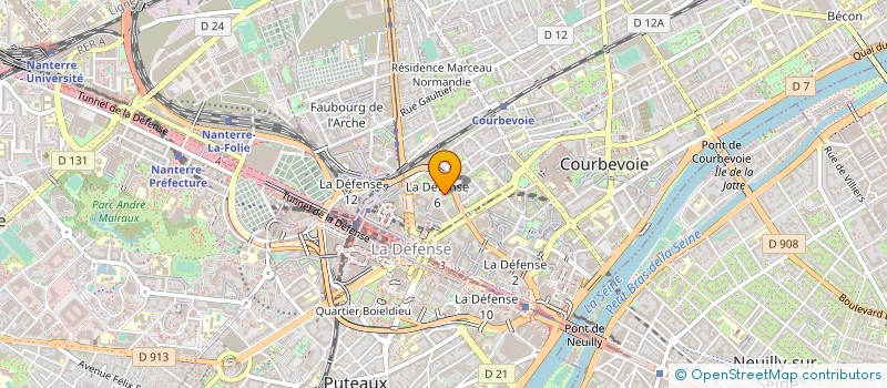 localisation de l'entreprise SOGEPROM LYON à COURBEVOIE