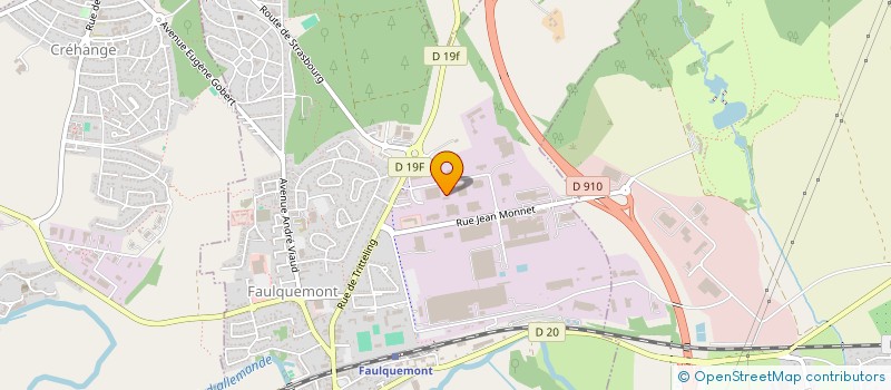 localisation de l'entreprise SOGER TP à FAULQUEMONT