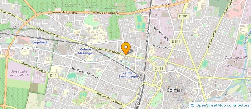 localisation de l'entreprise SOGEREST : SOCIETE GENERALE DE RESTAURATION  COLMAR