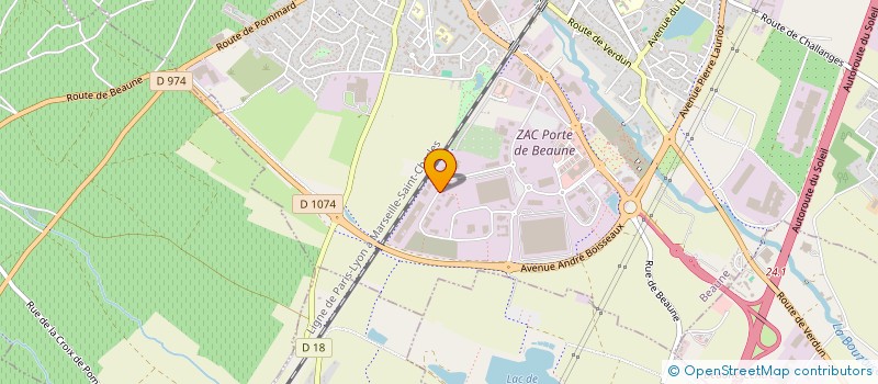 localisation de l'entreprise SOGERPHI FROID à BEAUNE