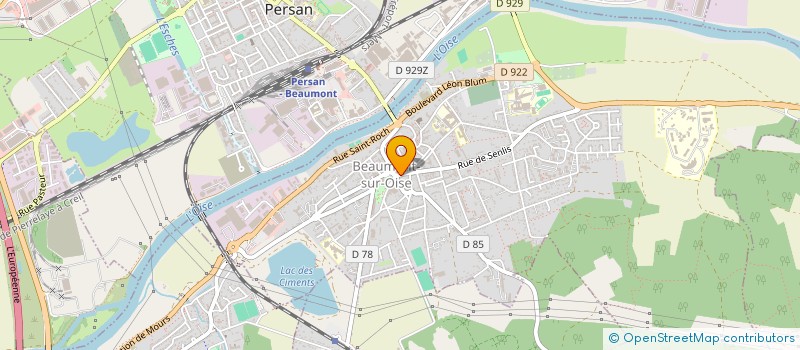 localisation de l'entreprise SOGES à BEAUMONT-SUR-OISE