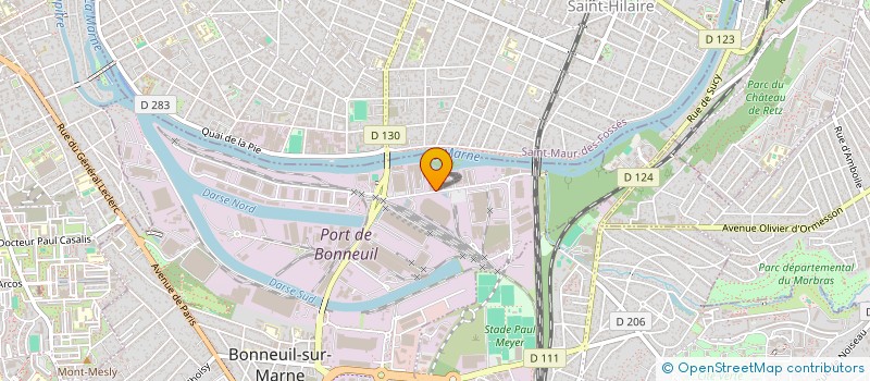 localisation de l'entreprise SOGES FRANCE SOC ORGANIS GESTION SERVICE à BONNEUIL-SUR-MARNE