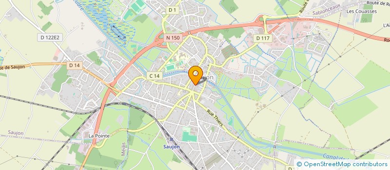 localisation de l'entreprise SOGESBAT à SAUJON