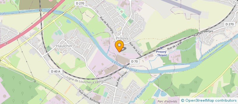 localisation de l'entreprise SOGESCAUT à PROUVY