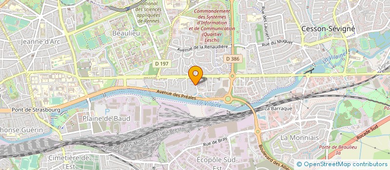 localisation de l'entreprise SOGESCOT  CESSON-SEVIGNE