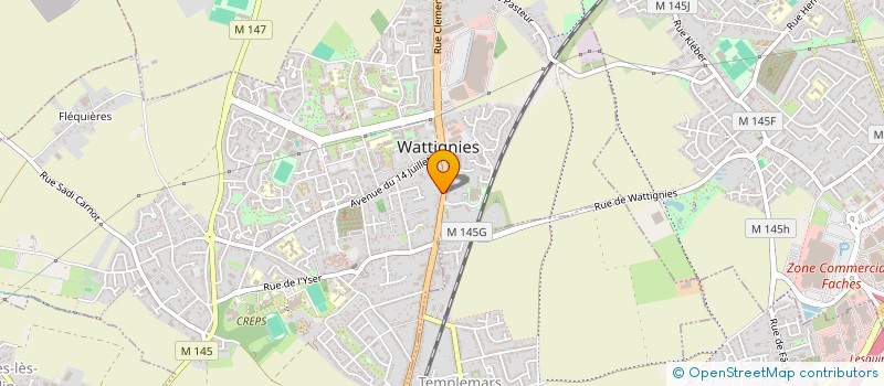 localisation de l'entreprise SOGESDEL  WATTIGNIES