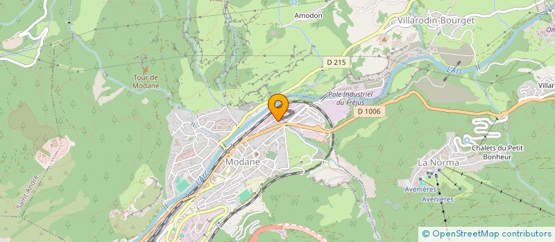 localisation de l'entreprise SOGESERF à MODANE