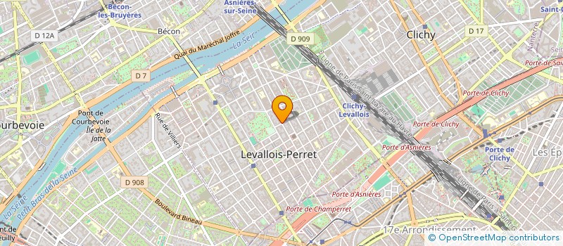 localisation de l'entreprise SOGESHOPS à LEVALLOIS-PERRET