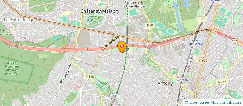 localisation de l'entreprise SOGESIME à ANTONY