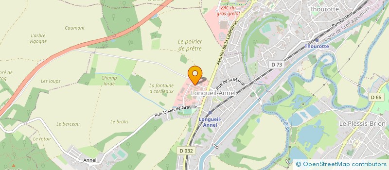 localisation de l'entreprise SOGESMI à LONGUEIL-ANNEL