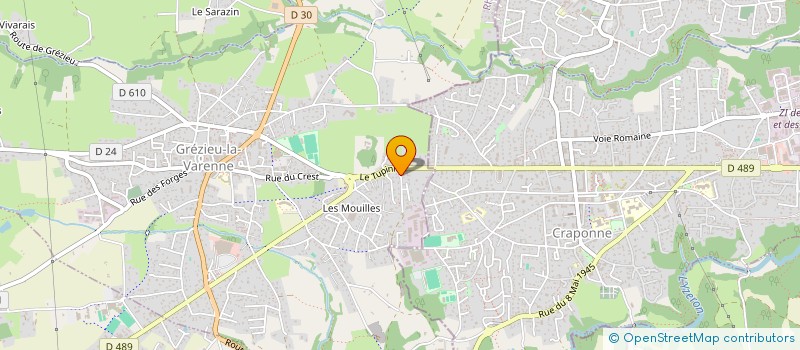 localisation de l'entreprise SOGEST AVENIR à GREZIEU-LA-VARENNE