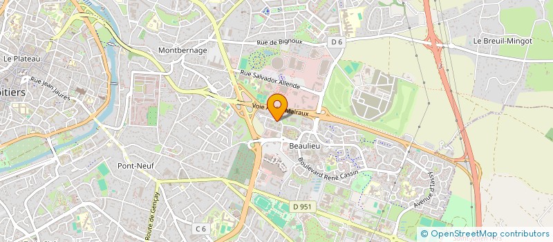 localisation de l'entreprise SOGEST J C S à POITIERS