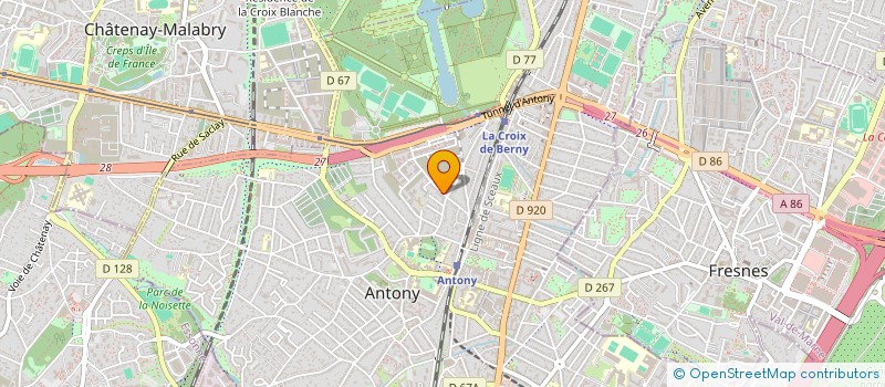 localisation de l'entreprise SOGESTI à ANTONY