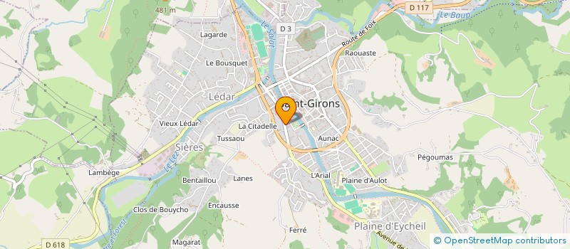 localisation de l'entreprise SOGESTORES à SAINT-GIRONS