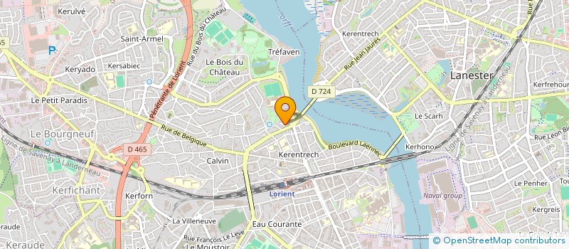 localisation de l'entreprise SOGESTPART à LORIENT