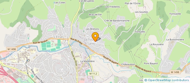 localisation de l'entreprise SOGESTRIM à L'ETRAT