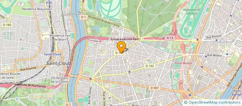 localisation de l'entreprise SOGET à BOULOGNE-BILLANCOURT