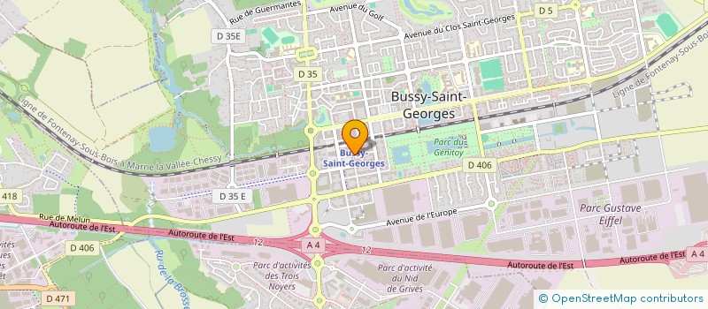 localisation de l'entreprise SOGETAL  BUSSY-SAINT-GEORGES