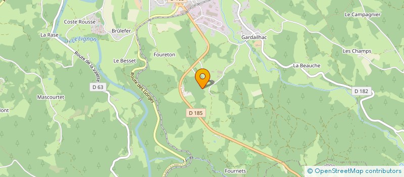 localisation de l'entreprise SOGETEC à TENCE