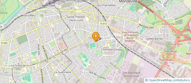 localisation de l'entreprise SOGETEC SOC GENERALE ETUDE COM à MONDEVILLE