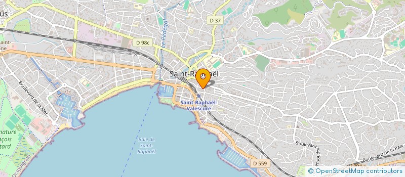 localisation de l'entreprise SOGETRA BTP à SAINT-RAPHAEL