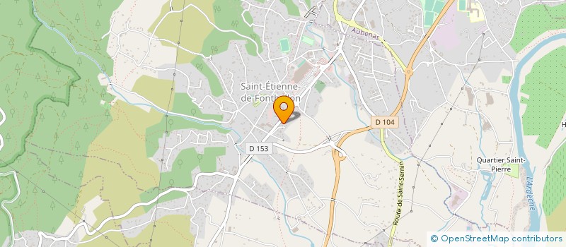 localisation de l'entreprise SOGETRA BTP à SAINT-ETIENNE-DE-FONTBELLON