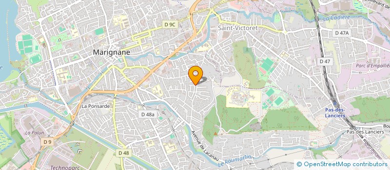 localisation de l'entreprise SOGETRAB à MARIGNANE