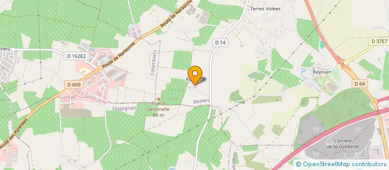 localisation de l'entreprise SOGETRALEC  BEZIERS