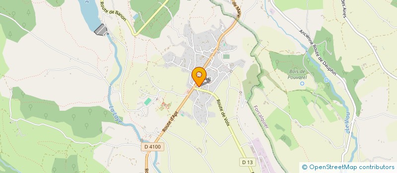 localisation de l'entreprise SOGETRAV 04 LEBRE à FORCALQUIER