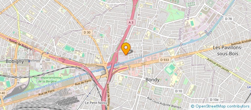 localisation de l'entreprise SOGETUB à BONDY
