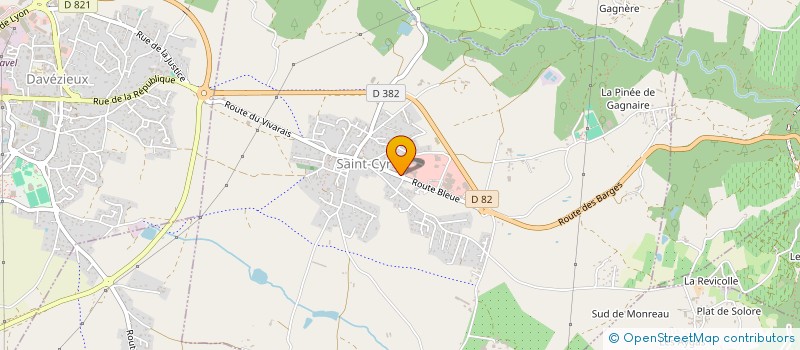 localisation de l'entreprise SOGEVIA à SAINT-CYR