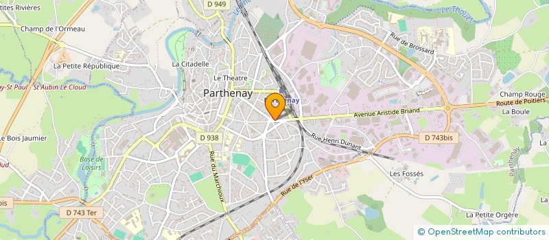 localisation de l'entreprise SOGEWEB  PARTHENAY